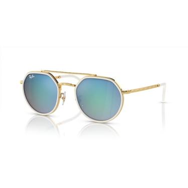 Imagem de Óculos de Sol Ray-Ban 0RB3765 001/4O Tam 53 / Ouro - Lentes Marrom Espelhado