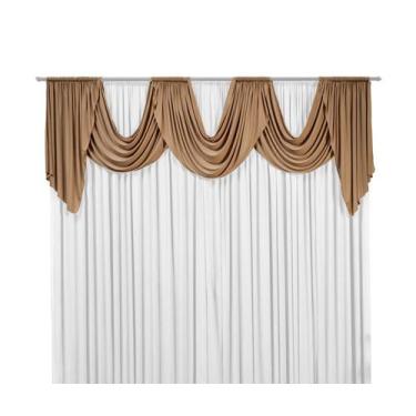 Imagem de Cortina de Malha Emilly 2m Liso Para Sala ou Quarto - M.A Enxovais, Av