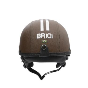 Imagem de Capacete Coquinho Br 101 Marrom Cristal Pp - Scooter/Bike