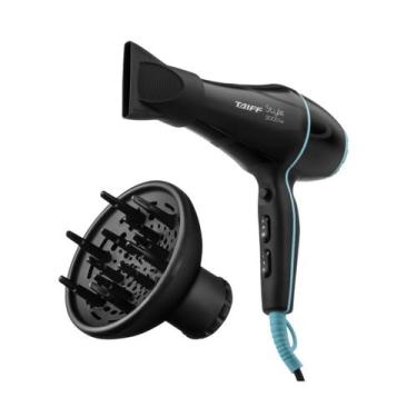 Imagem de Kit Secador Style Black 2000W-127V e Difusor - Taiff Professional, 110