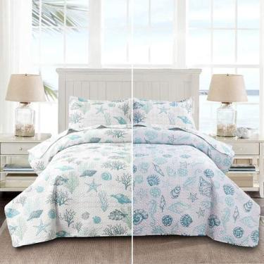 Imagem de Conjunto de edredões Oliven Reversible Coastal Beach Queen/Full Size