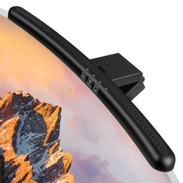 Imagem de Laliled Lâmpada de tela curvada, faixa de luz de monitor USB de LED regulável para escritório em casa, luminária de mesa para cuidados com os olhos