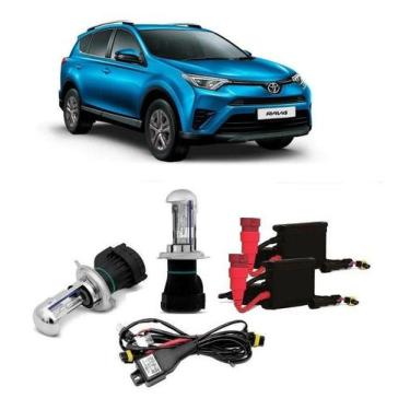 Imagem de Kit Xenon Farol Alto E Baixo Bixenon 8000k - Toyota Rav4 - Importado