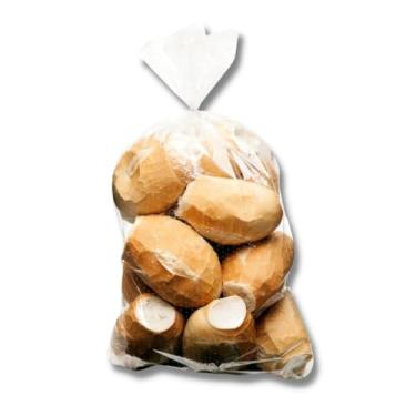 Imagem de Kit 100 Sacos Plásticos Microperfurados 35x45cm Pão Francês e Similares Panificadora Padaria Conservação Alimentos