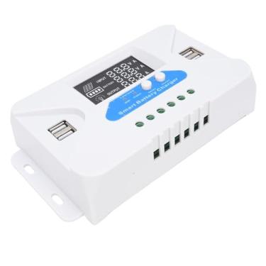 Imagem de RiToEasysports Controlador de Carga Solar 10A Eficiente, Carregamento USB de Vários Dispositivos, Proteção Avançada de Segurança, 4 Portas USB, Proteção contra Sobrecarga, Painéis Solares para 12V
