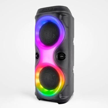 Imagem de Caixa de Som Bluetooth Portátil Com LED RGB, USB, FM e TWS | Som Potente 30W Ideal Para Festa, Praia, Camping e Viagem