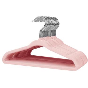 Imagem de Cabides de roupas para bebês Stormix, pacote com 30, veludo, antiderra