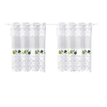 Imagem de Cortina Pia Bando Vitro Formosa Renda Cozinha 1,60X0,80X0,20