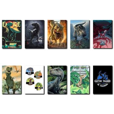 Imagem de Kit 10 Placas Decorativas Dinossauro