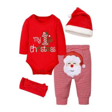 Imagem de Conjunto navideño para bebé Abbence 6-9 meses primer Navidad