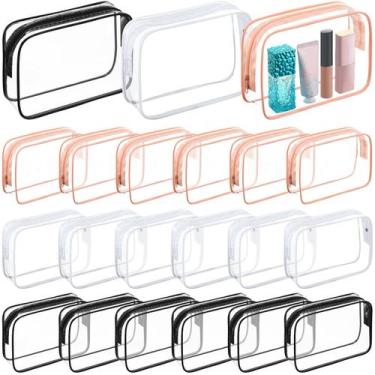 Imagem de Bolsa de higiene Cunno Clear aprovada pela TSA, 60 unidades para mulhe