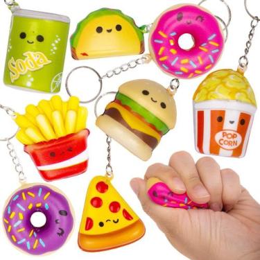 Imagem de Mini conjunto de 8 brinquedos Squish Fast Food ArtCreativity para cria
