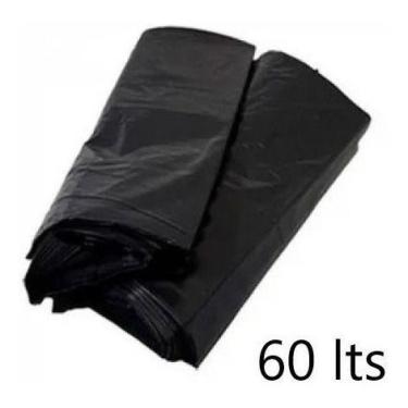 Imagem de Saco De Lixo Preto Reforçado 60 Litros - Pacote 100 Und. - Higipack