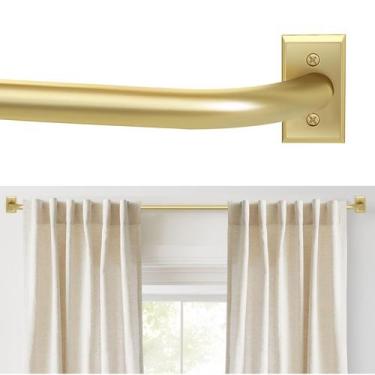 Imagem de Varão de cortina ZYRW Gold 168-305 cm ajustável para serviços pesados