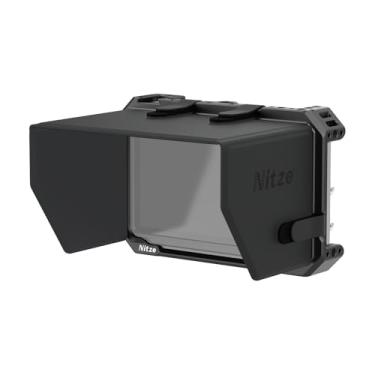 Imagem de Nitze Kit de Gaiola para Monitor/Gravador Atomos Ninja TX, com Parasol de Couro PU, Sapata Fria Integrada e Trilho NATO - JT-A08B