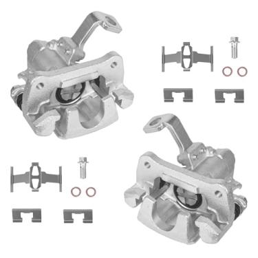 Imagem de KUSATEC 19B1557 19B1556 Pinça de freio a disco traseiro com suporte apto para Honda Civic 1992-1995 1999-2000, Civic del Sol 1993-1997, lado do motorista traseiro e do passageiro