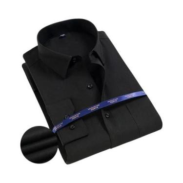 Imagem de Camisas Sociais Masculinas De Manga Longa Clássicas Para Escritório Em