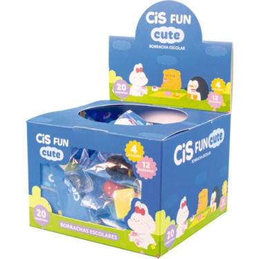 Imagem de Borracha Decorada CIS FUN Mini 3D Sortida Blister C/3 Display com 20 -