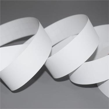 Imagem de Acabamentos de moldagem de rodapé de PVC, borda de papel de parede autoadesiva, fita de reparo de borda para banheiro, sala de estar, cozinha (branco leitoso, 4 cm x 25 m)