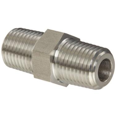 Imagem de Eaton Weatherhead 3081X4 Aço Inoxidável 316 Encaixe, Bico Sextavado, 1/4" NPT Macho, 3,7 cm de Comprimento