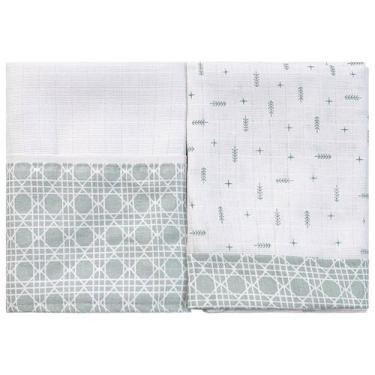 Imagem de Fralda para Bebê 65 cm x 67 cm 02 Unidades Baby Joy, Flechas Verde