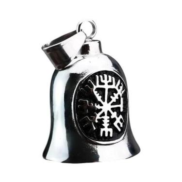 Imagem de Colar Masculino Vintage Com Pingente De Sino De Motocicleta, Cruz Cris