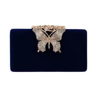 Imagem de Bolsa De Ombro Clutch Dourada Com Strass Para Mulheres, Bolsa De Festa