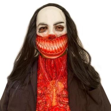 Imagem de Máscara de cosplay Halloween Horror Bloody Rotten Face Zombie - yiweis