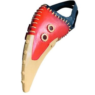 Imagem de Mask Plagues Doctors Latex Half Face Cosplay Traje Pr - yiweisai