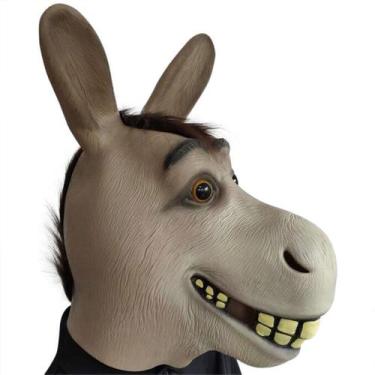Imagem de Máscara de látex Shreks Donkey para festa à fantasia de carnaval de Ha