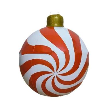 Imagem de Bola Inflável Gigante De Natal De 60cm Para Decoração De Jardim, Balão