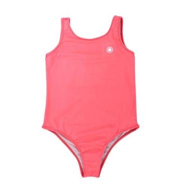 Imagem de Maiô Natação Malha Uv Forrado Menina Praia Piscina Infantil - Fofotinh
