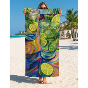Imagem de Toalha De Banho Praia Estampada Drinks Verão Bar E Diversão - Use Thuc