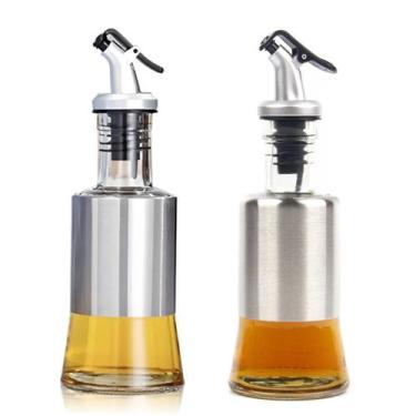 Imagem de Kit 2 Galheteiros Vidro 200ml Azeite Vinagre Bico Dosador - TOP021, 20