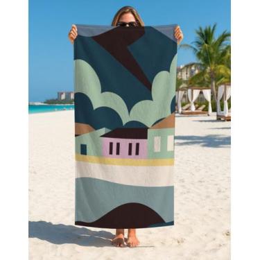Imagem de Toalha Banho Praia Adulto Estampa Moderna Geométrica - Use Thuco, TB02