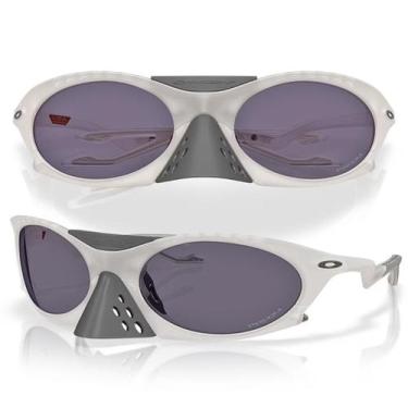 Imagem de Óculos De Sol Oakley Plantaris Prizm Grey Branco OO9437