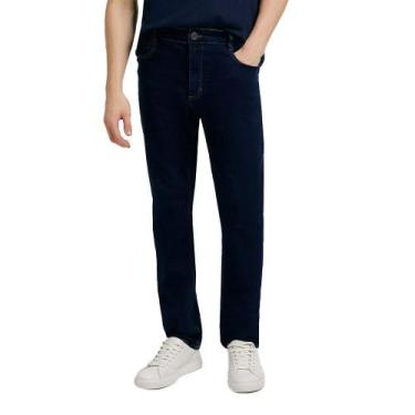 Imagem de Calça Jeans Masculina Hering Slim Marinho - H1B42, 46, Azul