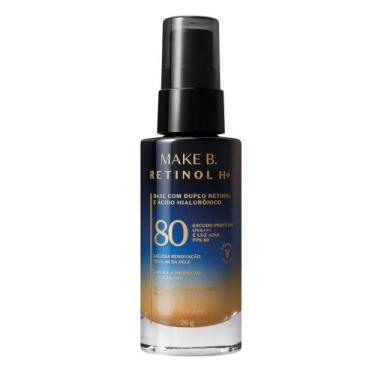 Imagem de Base Líquida com FPS 80 Make B. Retinol H+ 26g - Maquiagem , Cor 57