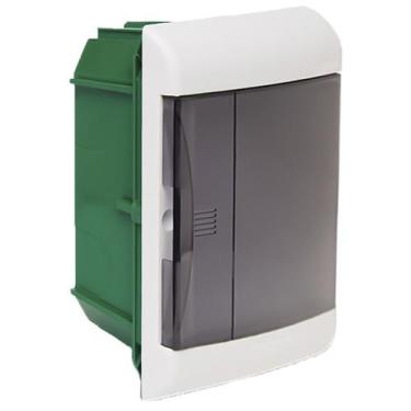 Imagem de Centrinho Fume Quadro de Distribuição Embutir Pvc 5 Disjuntores Sem Ba