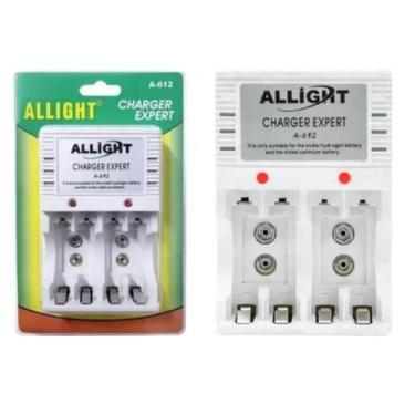 Imagem de Carregador De Pilha E Bateria Aa aaa 9v Recarregável Bivolt - ALLIGHT