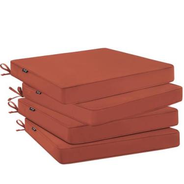 Imagem de Almofadas de cadeira ao ar livre Favoyard 48x48x5cm Conjunto de 4 impe