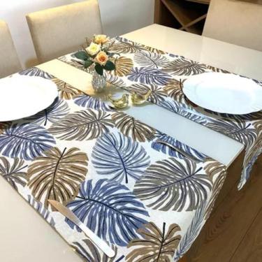 Imagem de Caminho de Mesa Repelente  a Água Folhagem kit c/2- Adomes