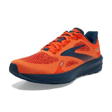 Imagem de Brooks Tênis de corrida masculino Launch 9 Neutral, Chame/Titan/Crystal Teal, 11