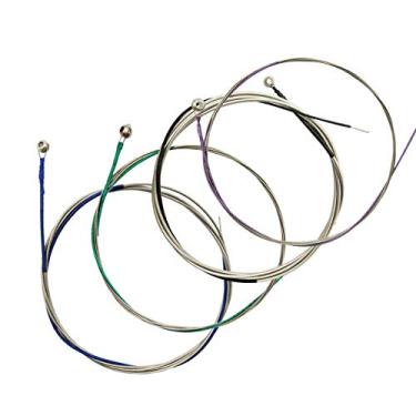 Imagem de Cordas de violoncelo 1 conjunto completo A-D-G-C núcleo de aço níquel cromo ferido para tamanho 1/4 1/2 3/4 4/4