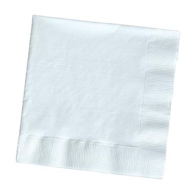 Imagem de Creative Converting Table Needs, Lunch Napkins, Party Supplies, White, 6.5"" x 6.5"", 20ct (523272)