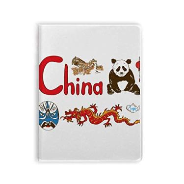Imagem de Diário de capa macia com estampa de marco da China National Symbol