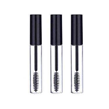 Imagem de 3pcs 10ml Empty Mascara Tube Wand Eyelash Cream Container Bottle with Rubber Inserts Funnels Transfer Pipettes