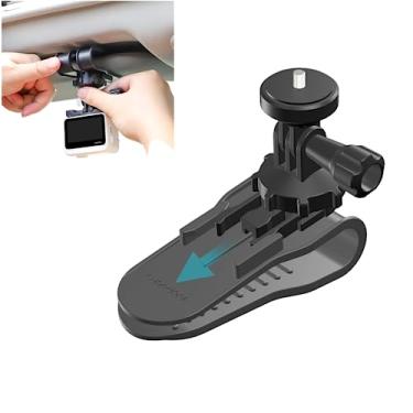 Imagem de Xmipbs Suporte de viseira de sol de carro para celular, braçadeira de telefone de rotação de 360° compatível com Insta360 Go3 X3 Action 3 Action 2 Gopro Pocket e câmeras FIMI