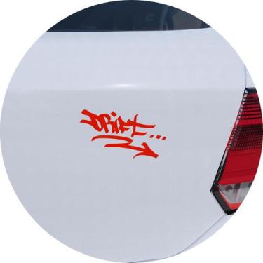 Imagem de Adesivo de Carro Drifit Graffiti Pichador - Melhor Adesivo, Vermelho