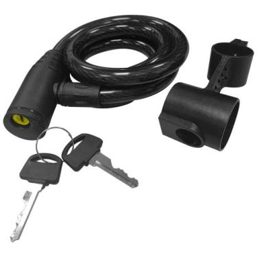 Imagem de Cadeado Bicicleta Atrio Com  Chave 12 X 1m - B1081 - MULTILASER